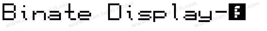Binate Display字体转换